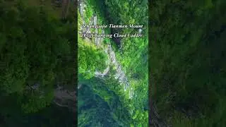 Dare to Challenge Tianmen Mountain's Cliffside Stairs? #china #travel #trip #tour #tourism #fyp