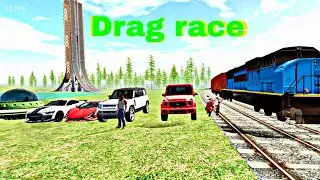 Epic Train vs Cars Darg Race | in India  Bike Driving Challenge!