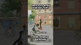 Groza Vs M762 Damage Test #pubgmobile #pubg #damagetest