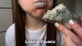 Chalk eating asmr sound with dry chalk and clay eating 😍