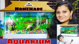 How to make an Aquarium at home/Beautiful aquarium making/Reethika Rose Michael/Malayalam/Hindi