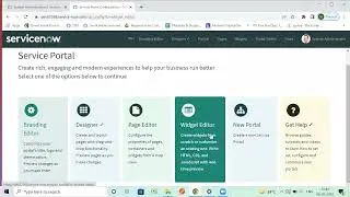 Service portal - Clone a widget and test it