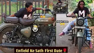 Enfield Ke Sath Geyi Date Pe  Chali Gyei Sabhi Mil Ke | enfield Sikhne Ki First Day | Poly Paul Vlog