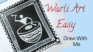 Warli Art Drawing | Warli Art Easy | Worli Chitra |  Warli Art | How To Draw Warli Painting 