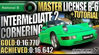 Gran Turismo 7  [GOLD] MASTER B-6 License: Cornering: Intermediate 2 (Tutorial)