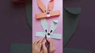 DIY Bunny Headband | DIY Paper Crown #shorts