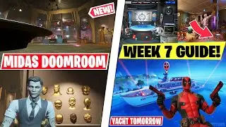 NEW Midas DOOM ROOM Gameplay! *FULL Scene/SECRETS! Deadpool Yacht/SKIN Today (Deadpool Week 7 Guide)