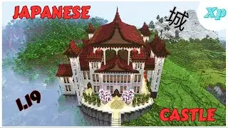 I Built A Japanese Castle In Minecraft 1.19! (Using World Edit)