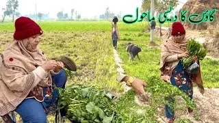 Gaon ka Desi Mahal Village Life Routine |Pathani Village Vlog 🌿🍐🍐🥬