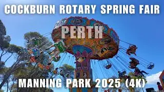 Cockburn Rotary Spring Fair 2025 Perth Australia (4K) | Rides, Food & Family Fun at Manning Park
