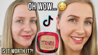 L'Or&eacute;al Infallible 24H Fresh Wear Powder Foundation | First Impression, Wear/Water Test & Review