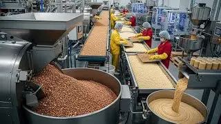 Inside a Modern Peanut Processing Plant: From Raw Peanuts to Smooth Peanut Paste (Complete Process)