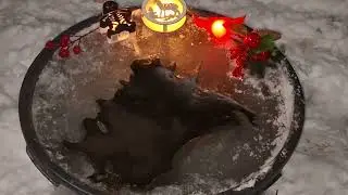 Чистка на льду от закольцовок рабских ошейников, и нечистой силы!!!🕳💣💥💯💫