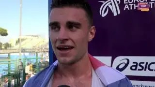 Toby Harries (GBR) after winning Gold in the 200m