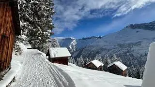 Winterwanderweg zum Berghotel Bischofalp, Elm (GL) Schweiz