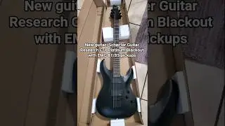 New guitar: Schecter Guitar Research C-1 Platinum Blackout with EMG 81/85 pickups #schecter #guitar