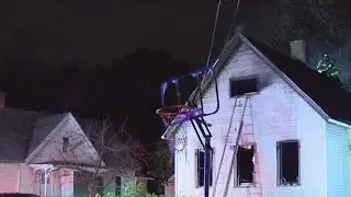 Fire breaks out at vacant, boarded up house on Ketchum Street