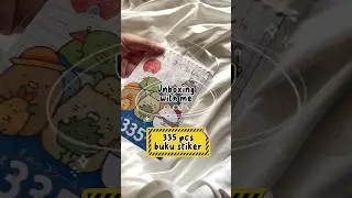 #unboxingvideo 335 pcs + 100 pcs #sticker #stiker #lucu #murah #imut #buku #journal