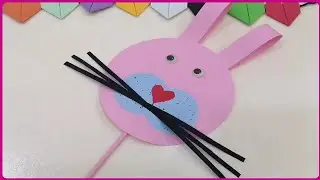 Rabbit face making | Bunny mask with paper | DIY