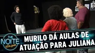 The Noite (09/06/15) - Murilo Acting: Murilo Couto d&aacute; aulas de atua&ccedil;&atilde;o para Juliana