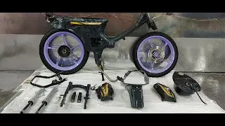 Repaint Honda ex5 grey crystal