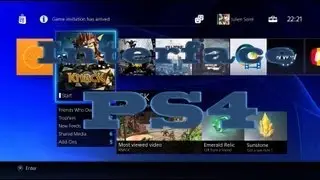 Interface PS4 novo console da Sony Playstation 4 Revelada!