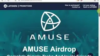 Latoken airdrop Amuse 1500 AMS (~$15)