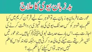 Bad Zuban Biwi Ka Elaj | Husband Wife Relationship | Islamic Knowledge