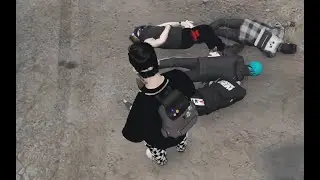 DEXTER VS TOBI GROUP | 1V4 CLUTCH | KNIFE FIGHT IN HYDRA TOWN ROLEPLAY #HYDRA @DynamoGaming