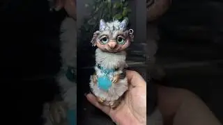 Making a Whimsical Dragon - Fantasy Creature - OOAK Handmade Polymer Clay & Mixed Media Art Doll