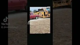 Ford ranger pulls a backhoe #geterdone #dangerranger #fordranger #showtruck