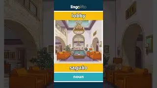 🇬🇧🇵🇹 lobby - sagu&atilde;o : learn English : vamos aprender ingl&ecirc;s : vocabulary builder