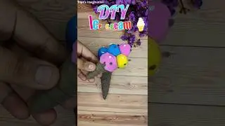 DIY ice cream from super Clay #diyicecream #superclayart #diy #icecream #triptisimgination #diyshort