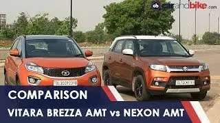 Maruti Suzuki Vitara Brezza AMT vs Tata Nexon AMT Comparison Review | NDTV carandbike