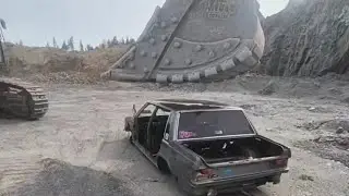 Volvo 740 drift and crash