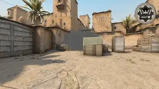 Smoke Altar B pelo Escuro (DUST 2 - 64 TICK) #Shorts