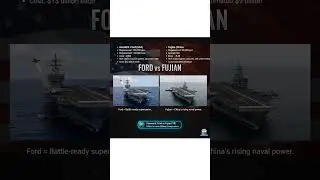&ldquo;U.S. vs China &ndash; Ford vs Fujian Aircraft Carrier Showdown #shorts