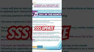 SSS UPDATE: SSS PRN SCHEDULE #sss #prn #sssloan #sssomethingnew #sssupdate #shorts