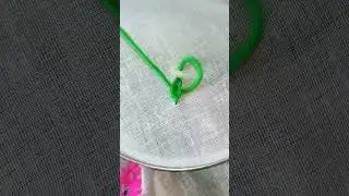 Heavy Chain Stitch Embroidery #stitching #handbroidery