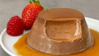 No Oven Chocolate Cream Caramel, Flan, Custard Caramel Pudding, Easy French Desserts.