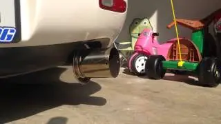 HKS Hi-Power Exhaust on 1994 Mazda RX7 Twin Turbo FD3S