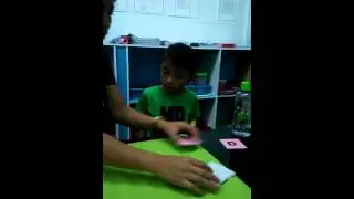 Arumi writing \ tracing small letter b & c properly : Montessori sandpaper small letters