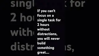 Avoid distration.... build great things #studymotivation #quotes #bestmotivationalquotesforstudent