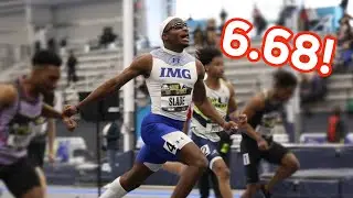 Jaylen Slade Stumbles, Still Wins 60m National Championship | 2021 adidas Indoor Nationals