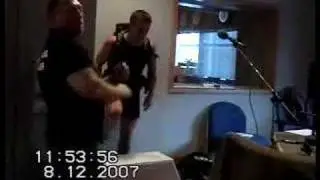 Robin Simpson 1193 box steps in 1 hour wearing a 56Ib back pack live on BBC Radio Leeds