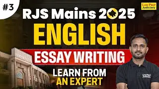 RJS Main 2025: Essay Writing | #3 | English for RJS Mains 2025 | RJS 2025 Mains Preparation