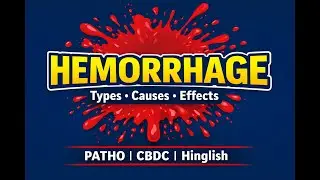 Hemorrhage in Pathology | Types, Causes & Effects | CBDC | Hinglish | MBBS BHMS FMG