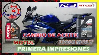 🔧YAMAHA R3 |🏍️CAMBIO DE ACEITE LIQUI MOLY |🏍️MAYOR RENDIMIENTO ?.
