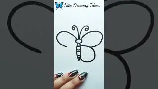 Easy Butterfly Drawing..