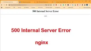 500 Internal Server Error nginx